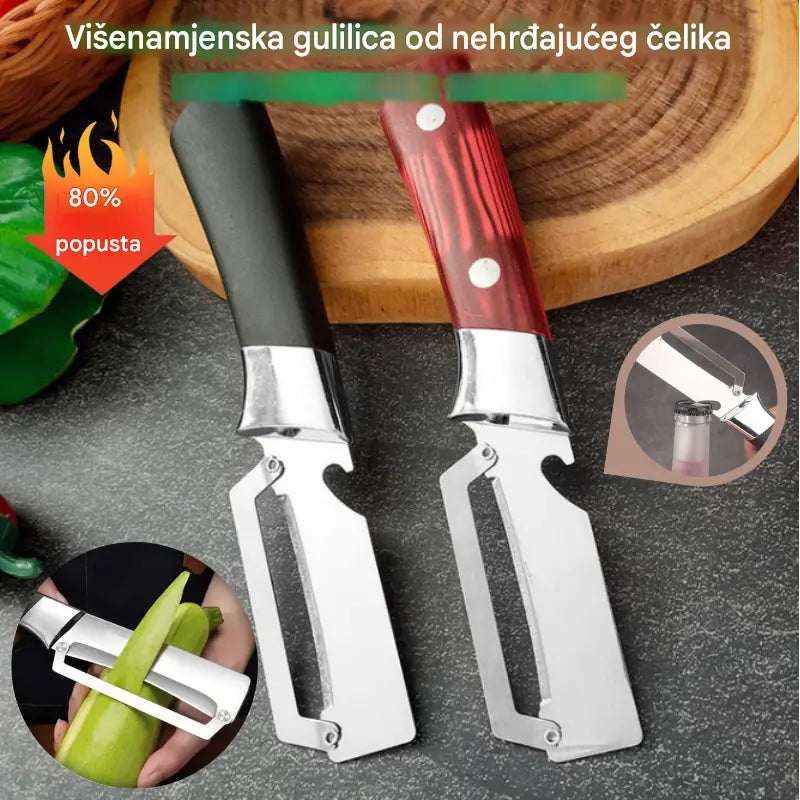 💥Popust zadnji dan💥Kupite 1, dobijte 1 gratis💥🔪Višenamjenska gulilica od nehrđajućeg čelika🧅