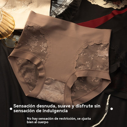 👙Oferta por tiempo limitado 【€33】Conjunto de 5 piezas: bragas de encaje suaves y elásticas para mujer, cómodas y versátiles para el día a día