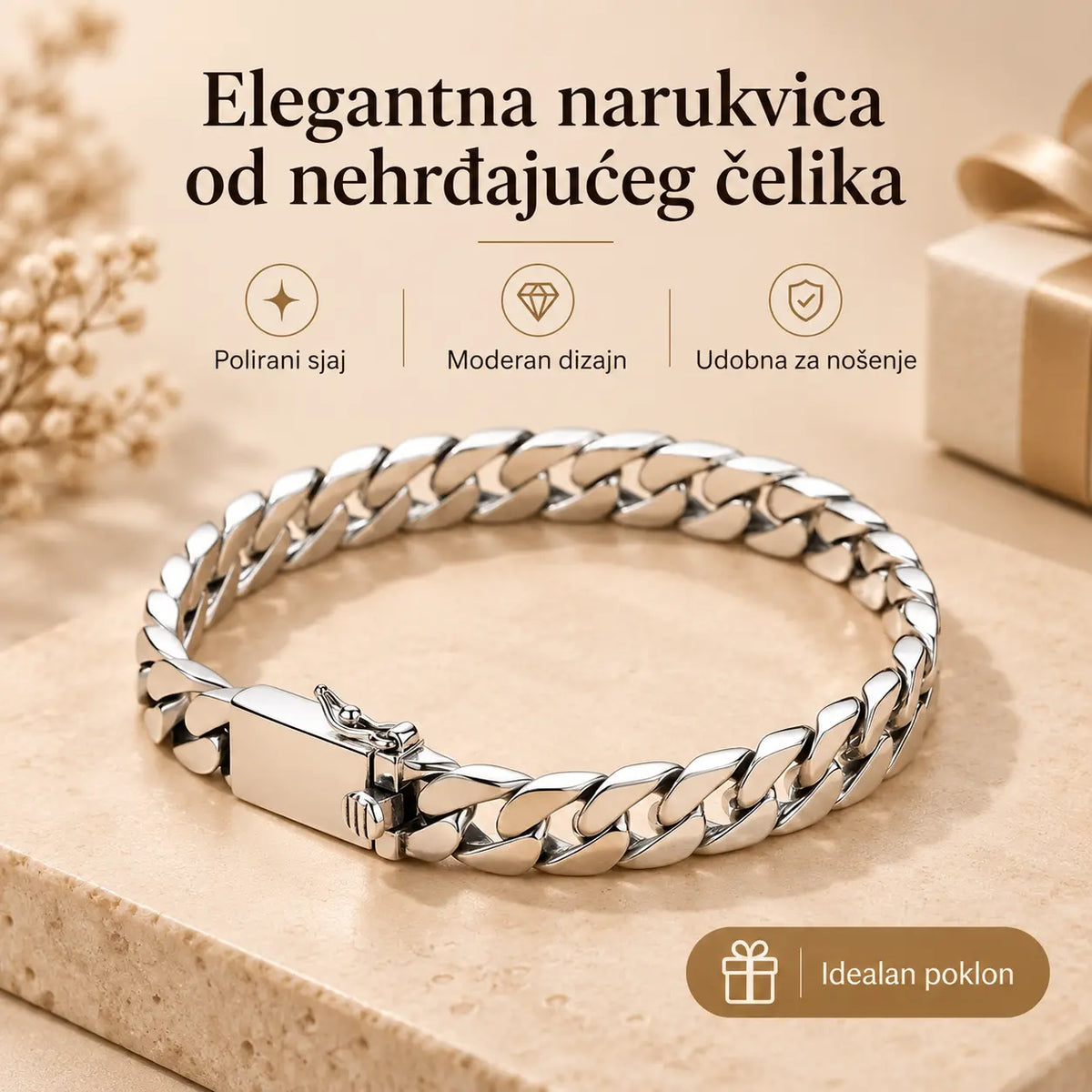 🔥【Kupite jedan, drugi dobijete gratis: Nova muška narukvica od 925 sterling srebra】2 za 25 eura