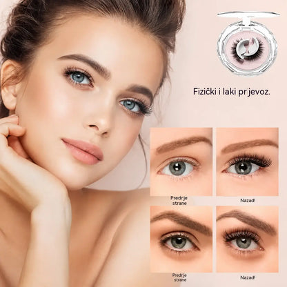 👁️✨Umjetne trepavice za višekratnu upotrebu, samo ih lagano pritisnite - ljepilo nije potrebno, samo lagano pritisnite. Prirodno uvijene, za višekratnu upotrebu i jednostavne za uklanjanje. Novi omiljeni kozmetički proizvod! 💕🌸
