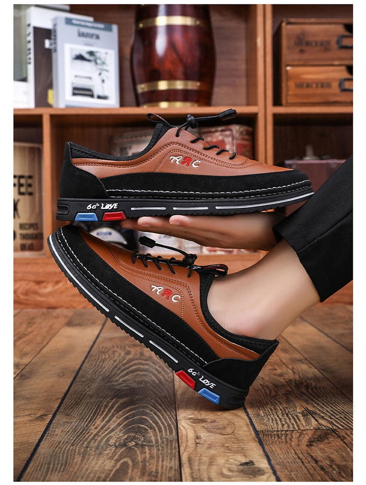 💯🔥【39-48】Pánské casual obchodní boty z voděodolné a odolné proti skvrnám kůže, s měkkou podrážkou pro pohodlné nošení.