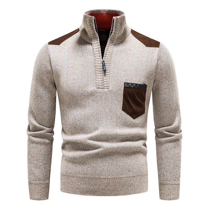 ❤️‍🔥【M-3XL】Suéter casual para hombre, otoño/invierno, con cierre de cremallera