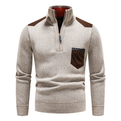 ❤️‍🔥【M-3XL】Suéter casual para hombre, otoño/invierno, con cierre de cremallera