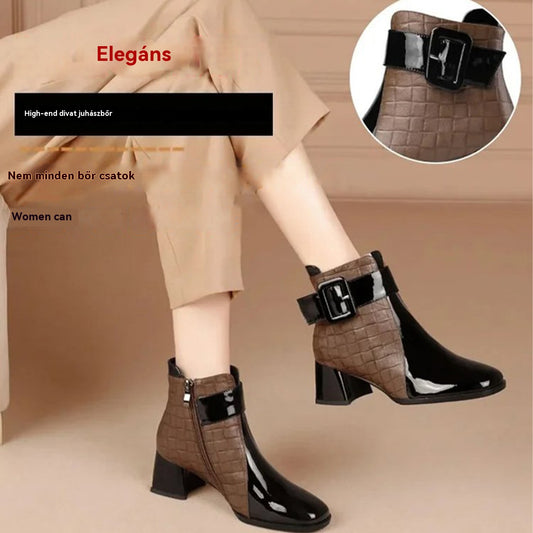 🔥Árcsökkentés és kiárusítás!👠 Korlátozott ajánlat 48% 【méretek 35-40】🛍️ 2025-ös új női cipő ausztrál marhabőrből – puha és kényelmes 💖