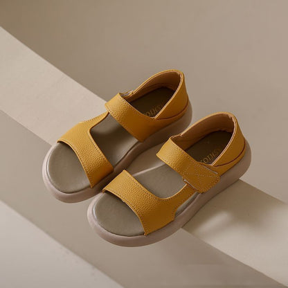 👡💥Ograničena ponuda【35-43】Nove retro sandale od mekane kože u umjetničkom stilu｜mekani potplat, udobne i ne umaraju stopala