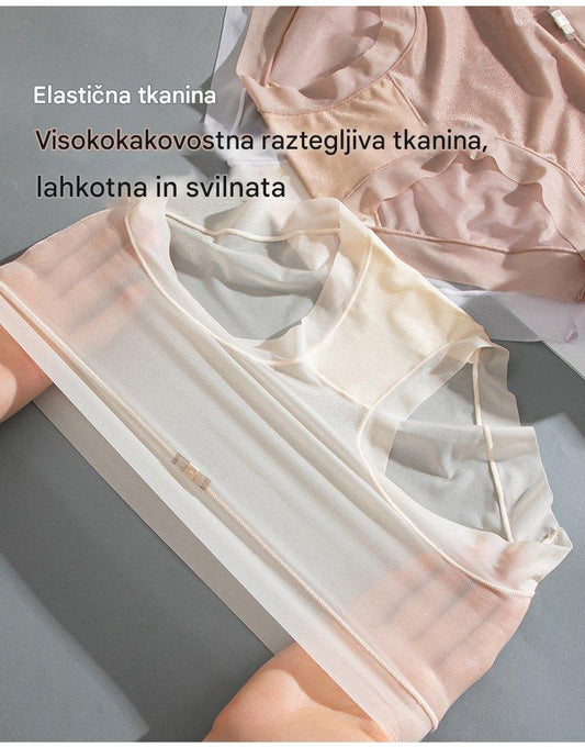 🩲🔥Uvodna promocija 【6 kosov】Ženske hlačke iz ledenega svilenega materiala z visokim pasom