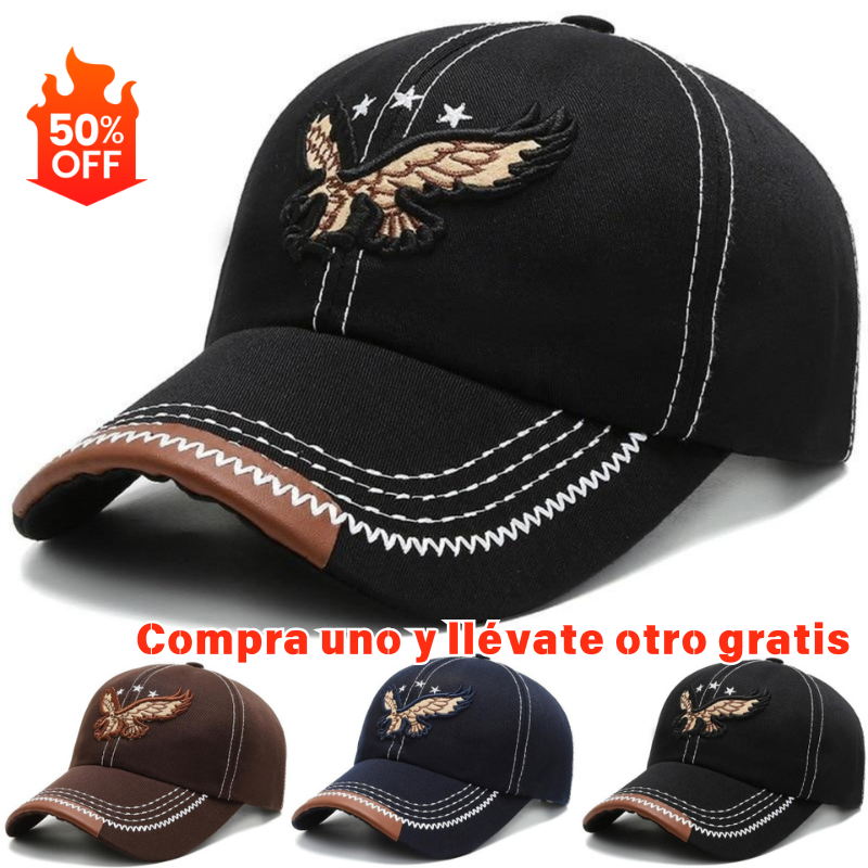 🔥 Productos más vendidos💙Gorra de béisbol con bordado de águila 2025 – Unisex, perfecta para el día a día