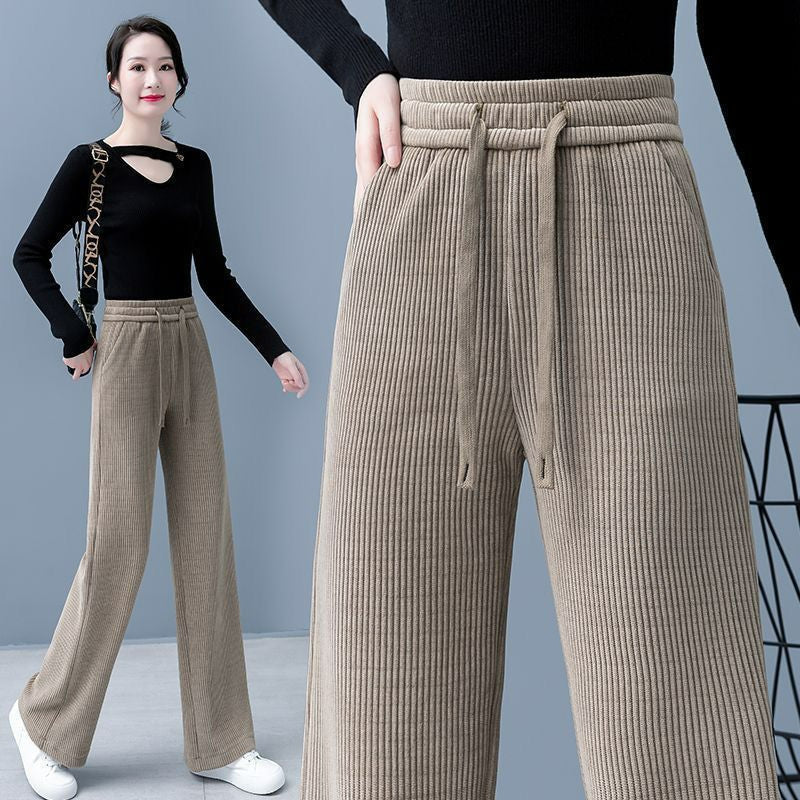 🔥【Kupi enega in drugega dobiš brezplačno】👖Nove široke flis hlače za prosti čas, zelo udobne za nošenje.