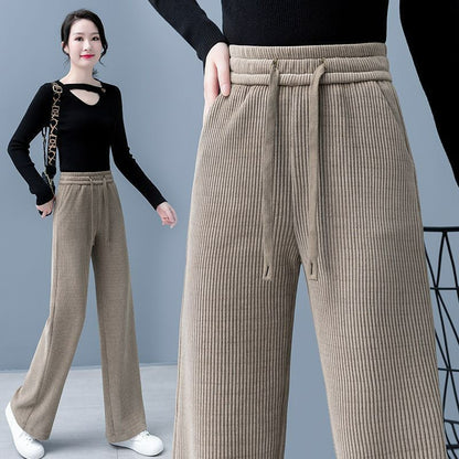 🔥【Kupi enega in drugega dobiš brezplačno】👖Nove široke flis hlače za prosti čas, zelo udobne za nošenje.