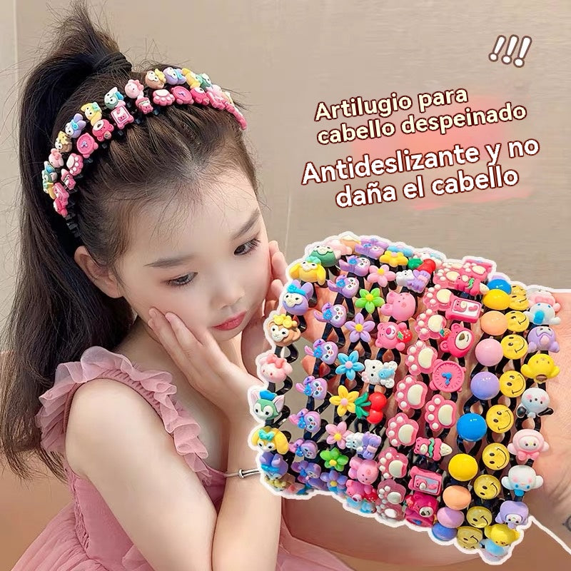 🔥【Compre 2 y obtenga 3 gratis】Diademas, pinzas para el pelo y diademas trenzadas para niñas