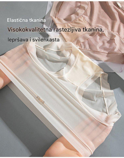 🩲🔥Hit proizvod -50% popusta 【pakiranje 6 kom】Ženske gaćice od ledene svile s visokim strukom, plus size