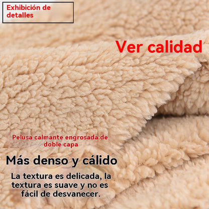 🔥【Compra 1 y llévate 1 gratis】Nuevo gorro y bufanda de lana de cordero para invierno, gruesos y cálidos, indispensables para exteriores y oficina.