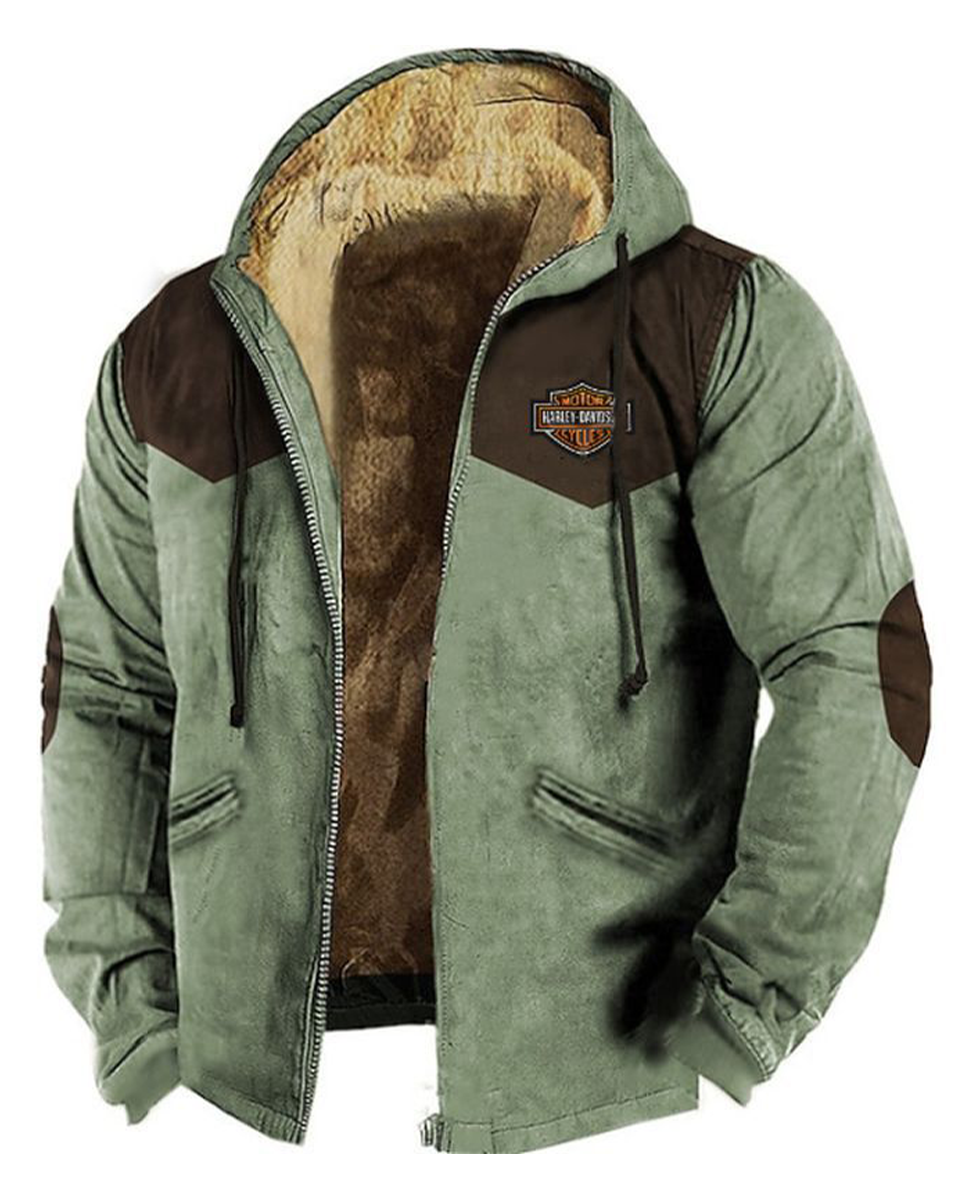 👍🧥[M-5XL] Divatos férfi őszi-téli bővebb kabát vastagabb bársonyból