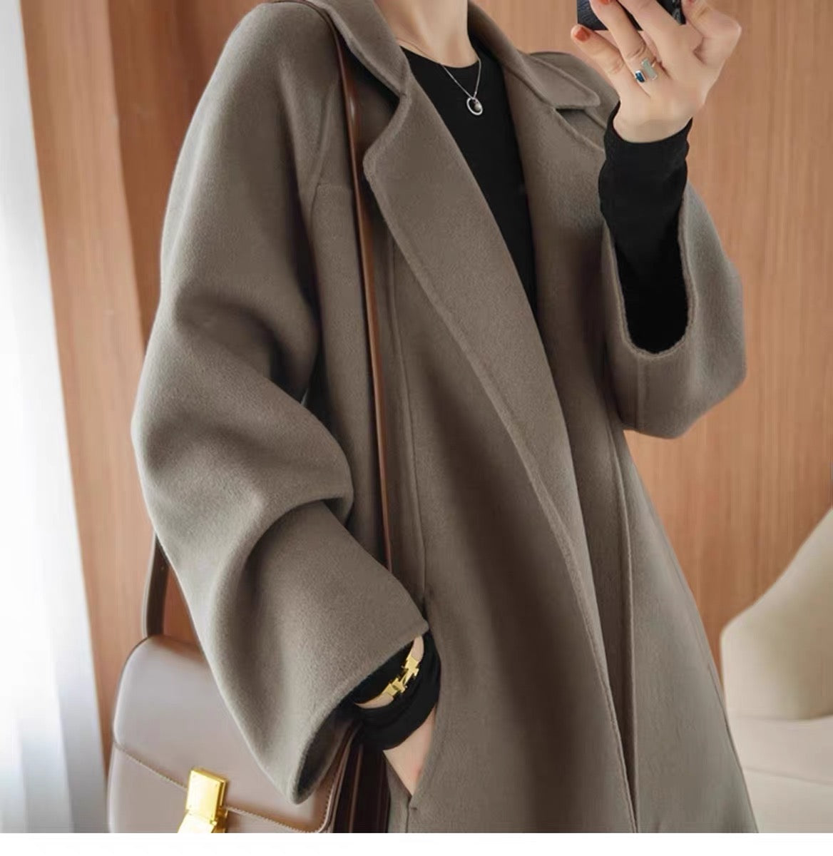 🌈🩰Novi proizvod 62% popusta: visokokvalitetni dvostrani kaput od 100% čiste vune, pogodan za više sezona u jesen i zimu