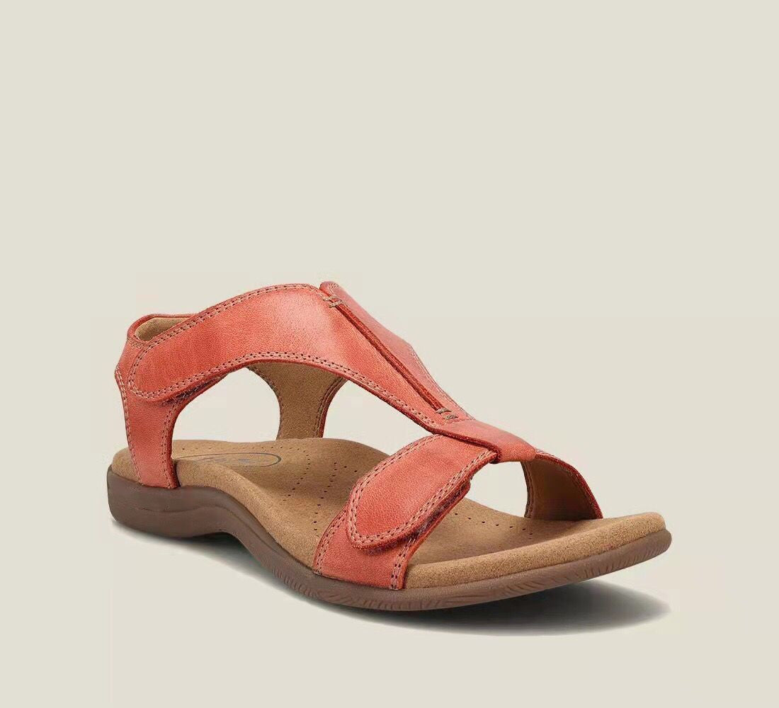 🎇【Zľava 46%】👡 Dámske sandále na platforme z mäkkej hovädzej kože - pohodlné na dlhé nosenie