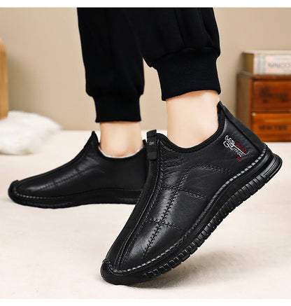 🏃‍♂️👟【Zimska novost】【39-46】Moški topli čevlji z oblogo, debeli in topli, nedrseči