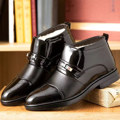 👞🌞【Zimowa Wyprzedaż】【38-44】Eleganckie Męskie Buty Skórzane z Ciepłą Wyściółką - Wygoda, Styl i Ochrona Przed Zimnem na Każdą Okazję!