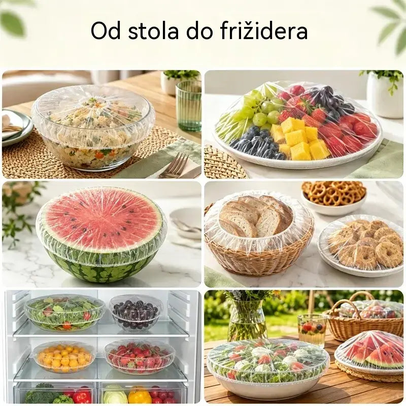 🔥 (300 komada) 🍽️ Ekstra velike debele antibakterijske plastične vrećice prehrambene kvalitete - Dobro pristaju - Dobro brtvljenje - Besplatna dostava