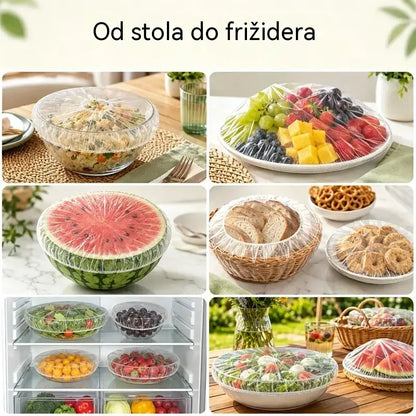 🔥 (300 komada) 🍽️ Ekstra velike debele antibakterijske plastične vrećice prehrambene kvalitete - Dobro pristaju - Dobro brtvljenje - Besplatna dostava