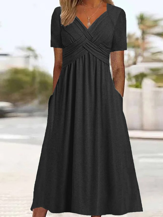 💥¡50% OFF!【S-5XL】Vestido retro de algodón, elegante y adelgazante
