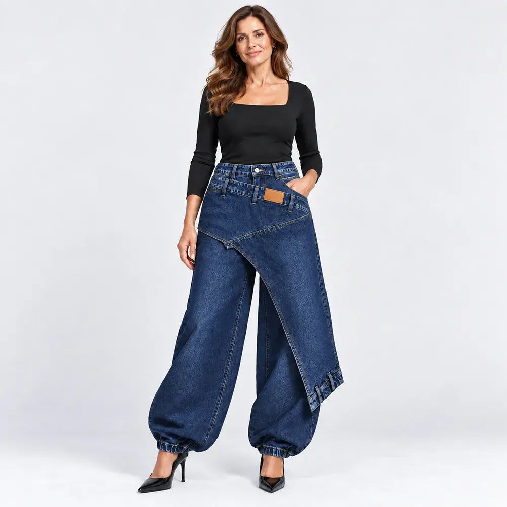 👖【XS-3XL】Moderne široke traperice za jesen i zimu, deblji materijal i vrhunska kvaliteta ✨💞
