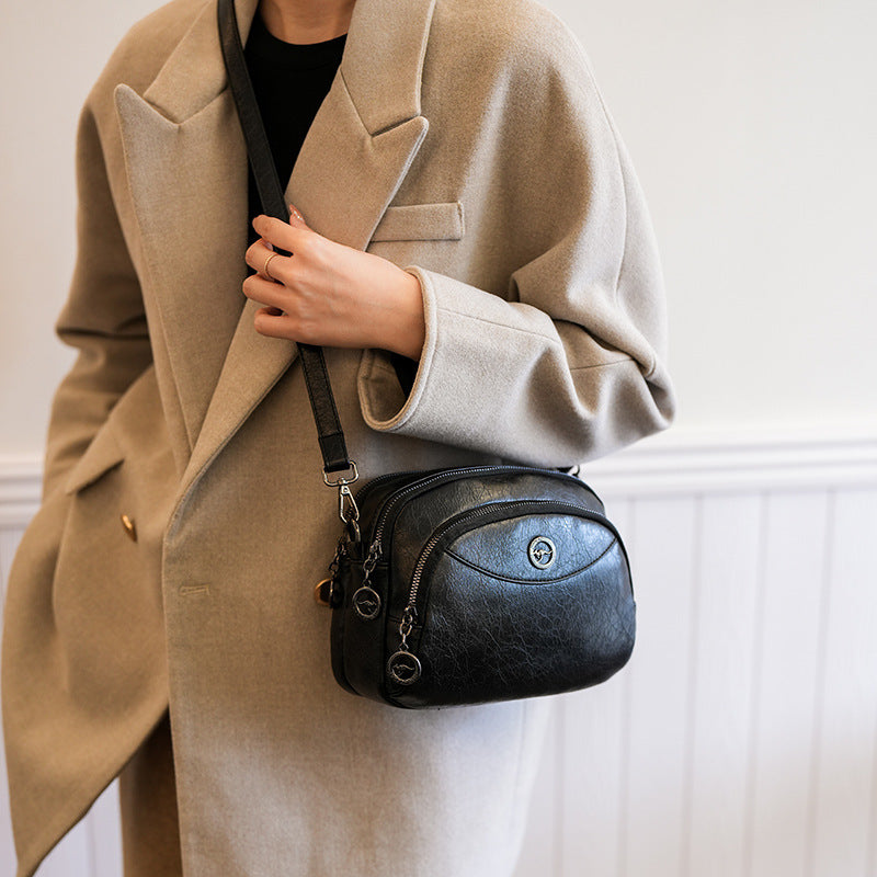 👜¡Nuevo bolso de piel de gran capacidad del año!