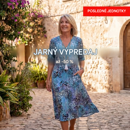 👗🏕️【S-3XL】Módne, ľahké a splývavé midi šaty s potlačou.