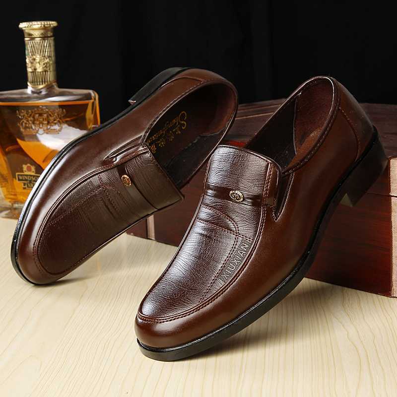 👞Otoño 2026, los nuevos zapatos de negocios de cuero para hombre son suaves y cómodos.