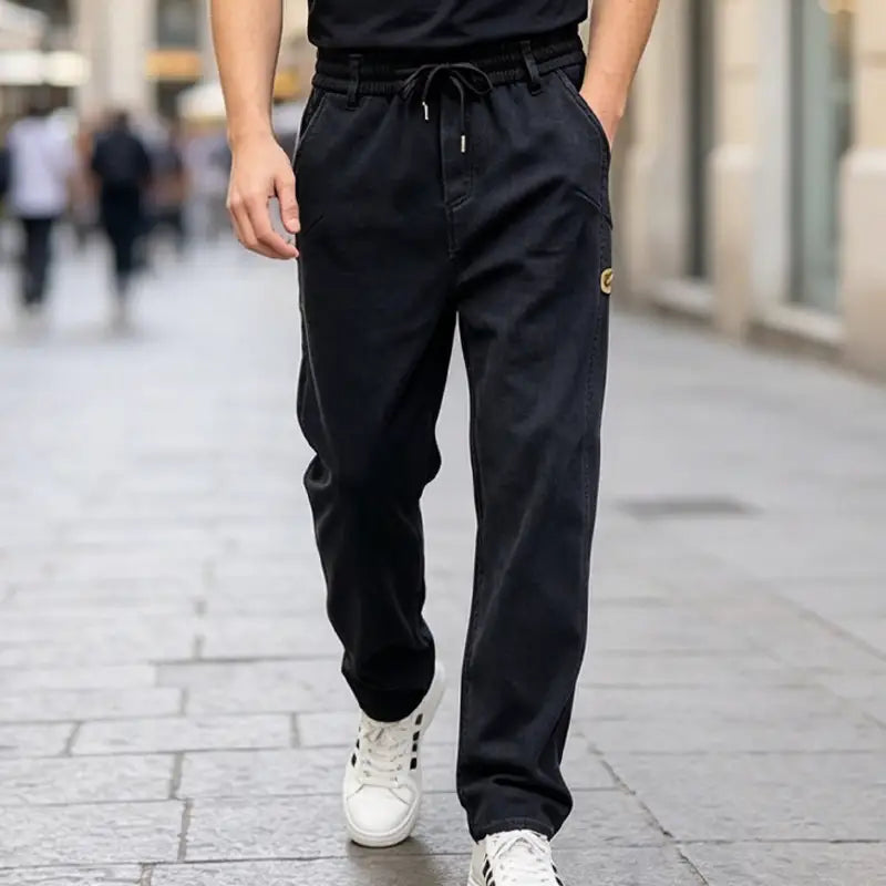 👖【M-6XL】Muške traperice široke hlače, elastične, udobne, otporne na prljavštinu i prikladne za posao