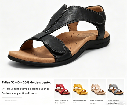 🎇【46% de descuento】👡 Sandalias de plataforma para mujer hechas de suave piel de vaca: cómodas para usar durante mucho tiempo.