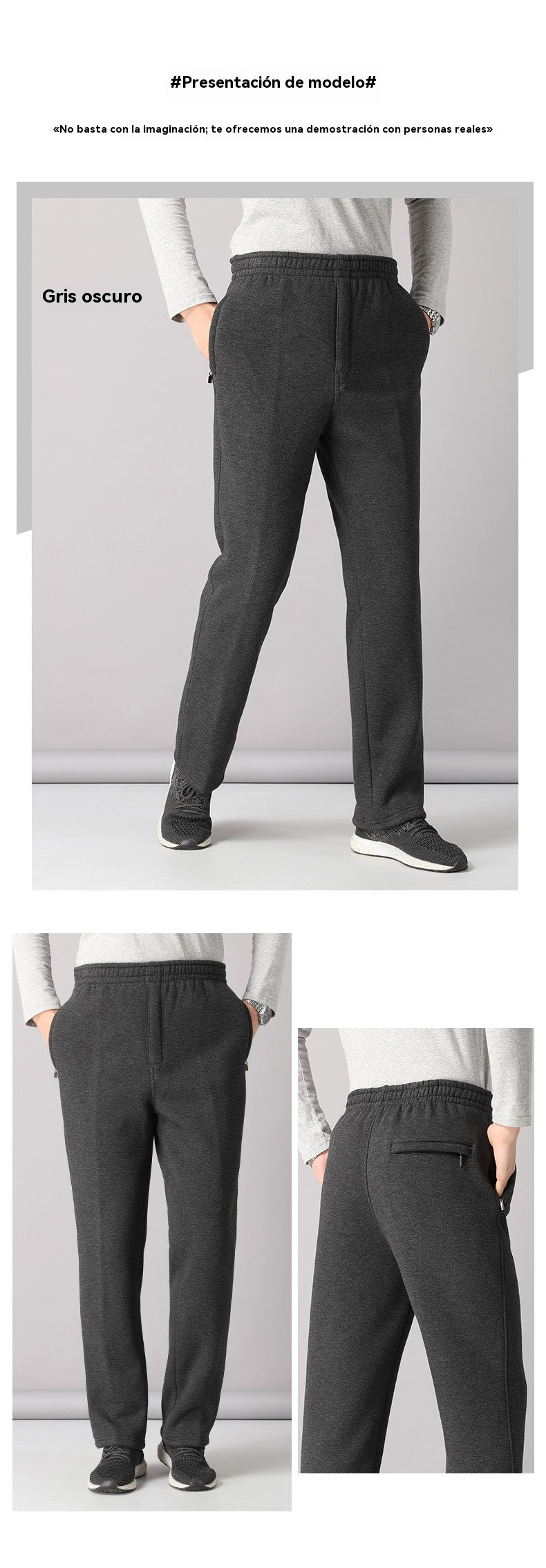 ❄️⛄40% de descuento【XL-5XL】Nueva colección de invierno, 👖 pantalones casuales de lana de cordero gruesa de alta calidad para hombres, cálidos y versátiles para el día a día