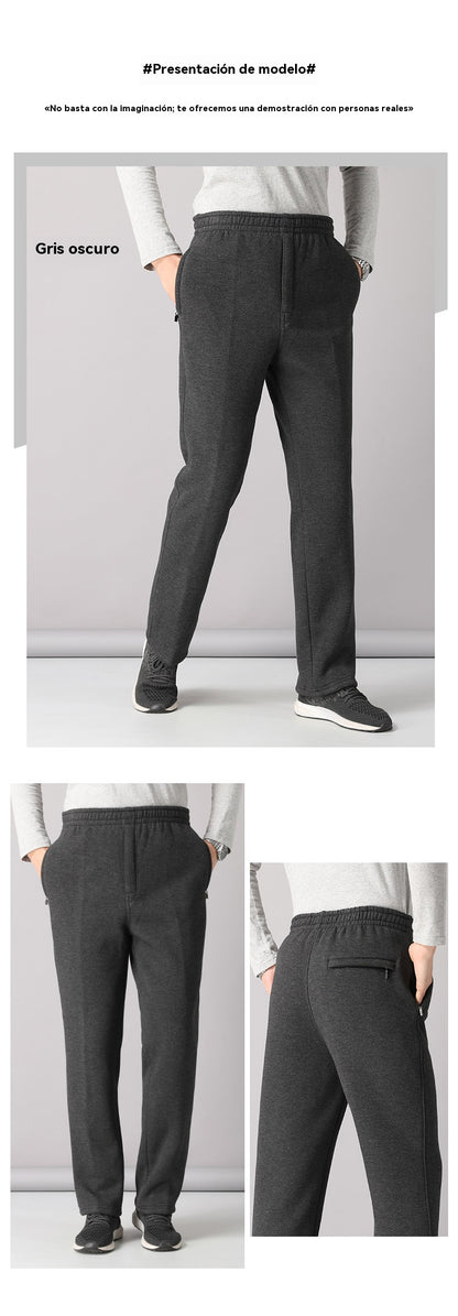 ❄️⛄40% de descuento【XL-5XL】Nueva colección de invierno, 👖 pantalones casuales de lana de cordero gruesa de alta calidad para hombres, cálidos y versátiles para el día a día