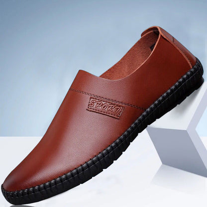 👞Nuevos zapatos casuales británicos con suelas suaves ✅ hechos a mano con cuero seleccionado ✅ resistentes al desgaste y transpirables