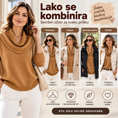 🔥【S–3XL】Ženski pleteni pulover za jesen i zimu – mekan, udoban i elegantan