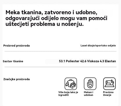 🆕✨Nova kolekcija, 50% popusta: 2025 visokokvalitetni ženski sportski komplet 🖤👗👚 prugasti džemper s patentnim zatvaračem + hlače, udobno i svestrano za svaki dan