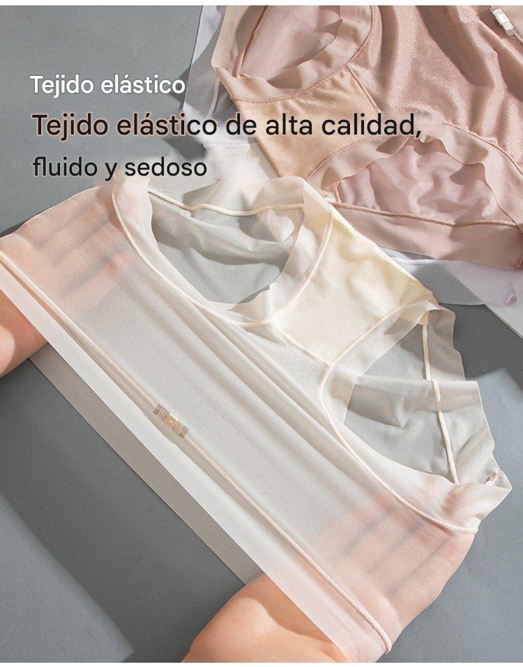 🩲🔥Promoción de lanzamiento 【6 unidades】Bragas de mujer de seda helada de cintura alta