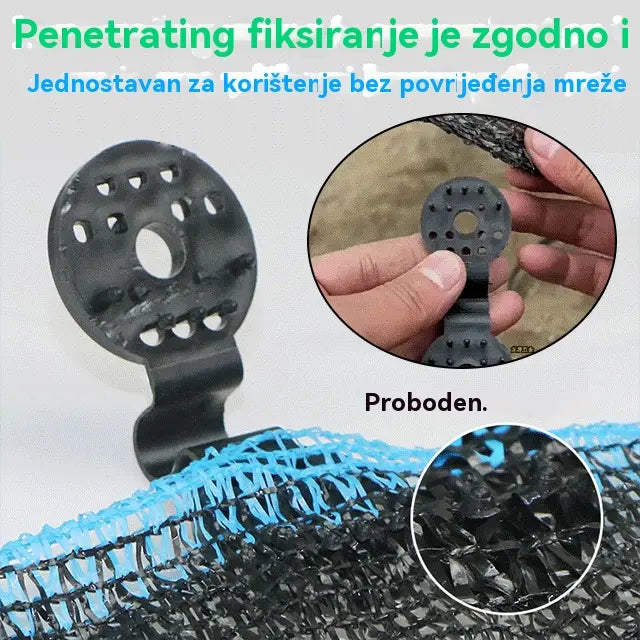 ✨【Kupite 25, dobijte 25 gratis】Kopče za pričvršćivanje crne mreže za sjenu, kopče za foliju za staklenike
