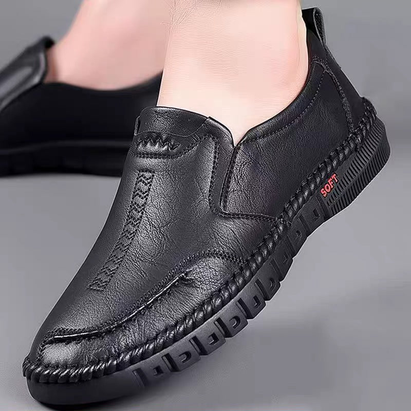 🔥👞【39-44】2025 nove muške ležerne kožne cipele mekani potplat-protiv klizanja-mekane i prozračne