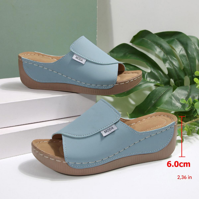🔥👡【36-43】Модерни дамски сандали, изработени от естествена кожа с мека и дебела подметка от 2026 г.