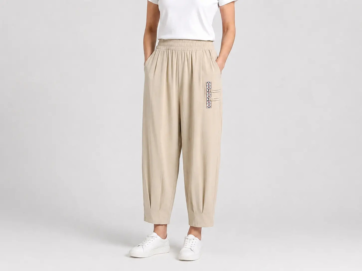 🔥【M–4XL】👖 Lagane i prozračne ljetne hlače od pamuka i lana - moderne ležerne kratke hlače - prikladne za svakodnevno nošenje