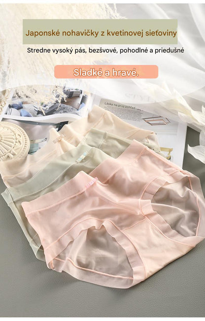 🩲🔥Nová akcia 【6 ks】Dámske ľahké veľké nohavičky s vysokým pásom