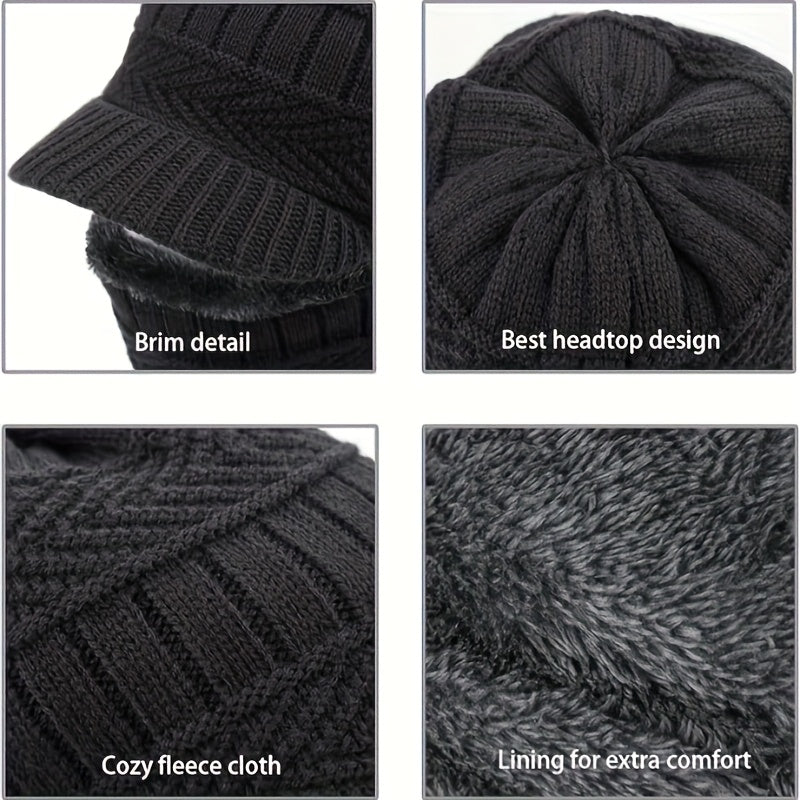 【¡Compra 1 y llévate otro gratis!🔥Gorro de lana grueso de una sola pieza, resistente al viento, para exteriores.