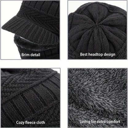 【¡Compra 1 y llévate otro gratis!🔥Gorro de lana grueso de una sola pieza, resistente al viento, para exteriores.