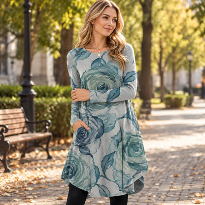 🔥【S-5XL】Haljina s etničkim retro printom – jesenski/zimski stil