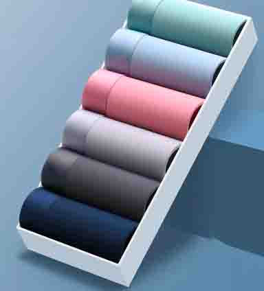 2026 Nueva colección 39%🔥🔥(1 set de 6 piezas) Ropa interior de hombre de seda fría, suave y cómoda