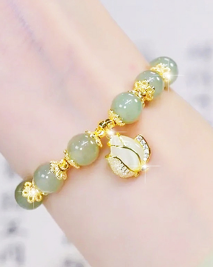 ✨🔥✨【Kup jednu a druhou získáš zdarma】🟢2 náramky z 14K zlata s hetianským nefritem🎁💖