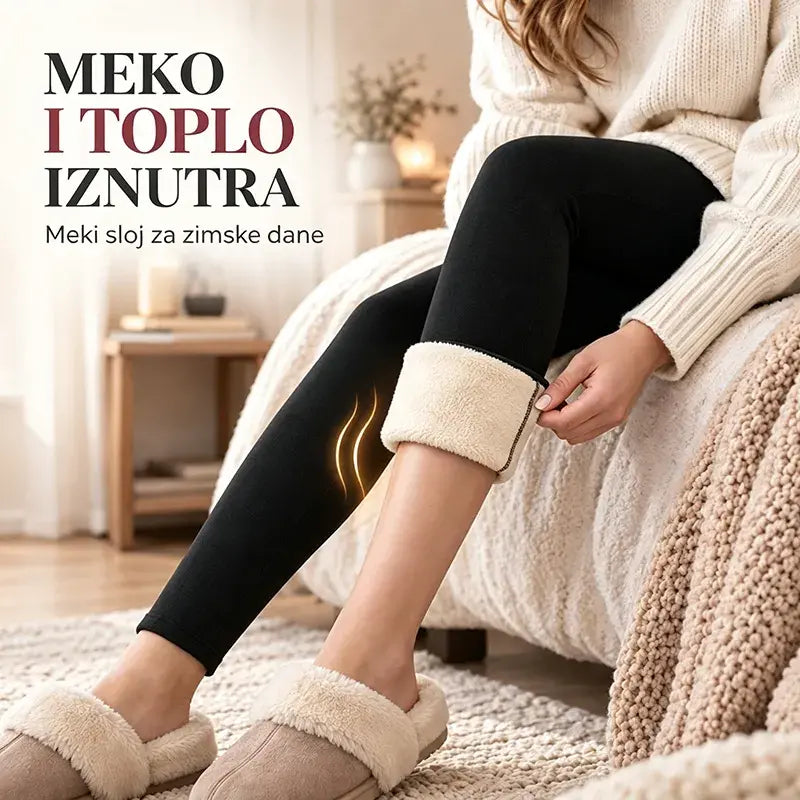 🔥【S-5XL】Debele vunene termo tajice, visokog struka, plus veličine, vrlo elastične –