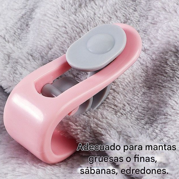【20/40/60 piezas】✨ Fijador de edredones antideslizante 🛏️ 🔒 ¡Sin agujas, fácil de usar!✅Puede arreglar mantas, sábanas y edredones gruesos y delgados.