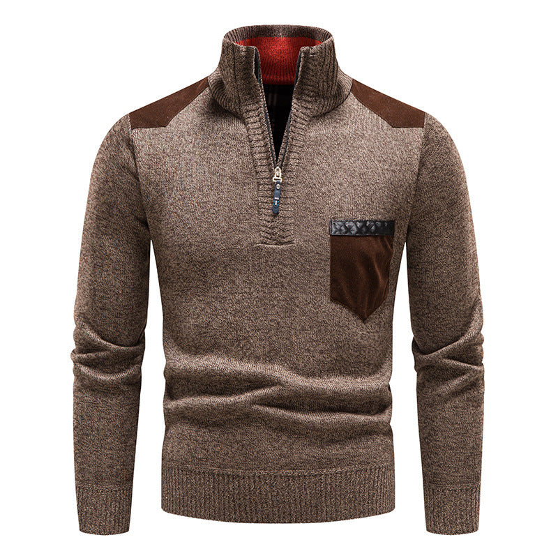 ❤️‍🔥【M-3XL】Suéter casual para hombre, otoño/invierno, con cierre de cremallera
