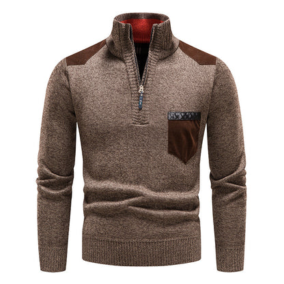 ❤️‍🔥【M-3XL】Suéter casual para hombre, otoño/invierno, con cierre de cremallera